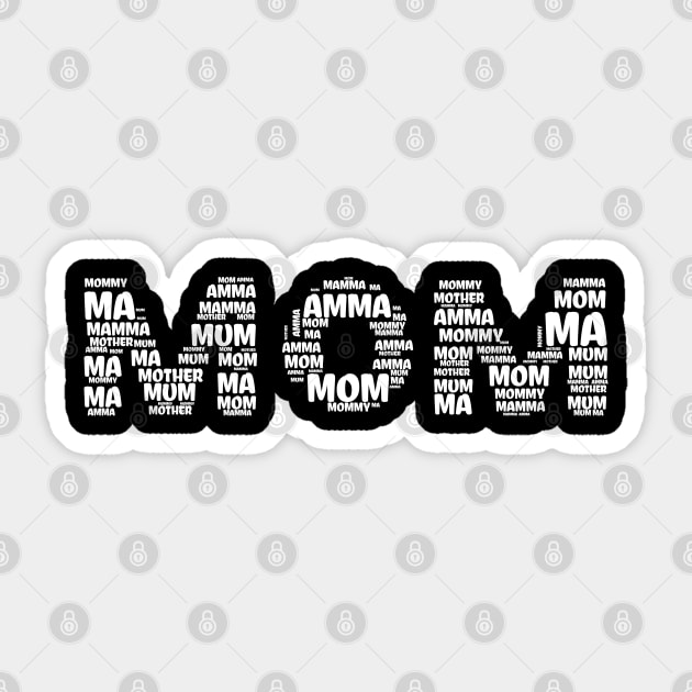 MOM Sticker by MZeeDesigns
